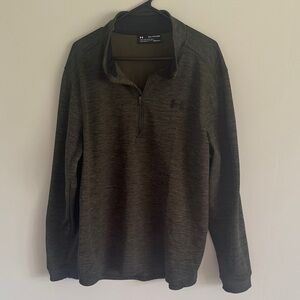 Under Armour Men's Olive Green Quarter-Zip Sweater